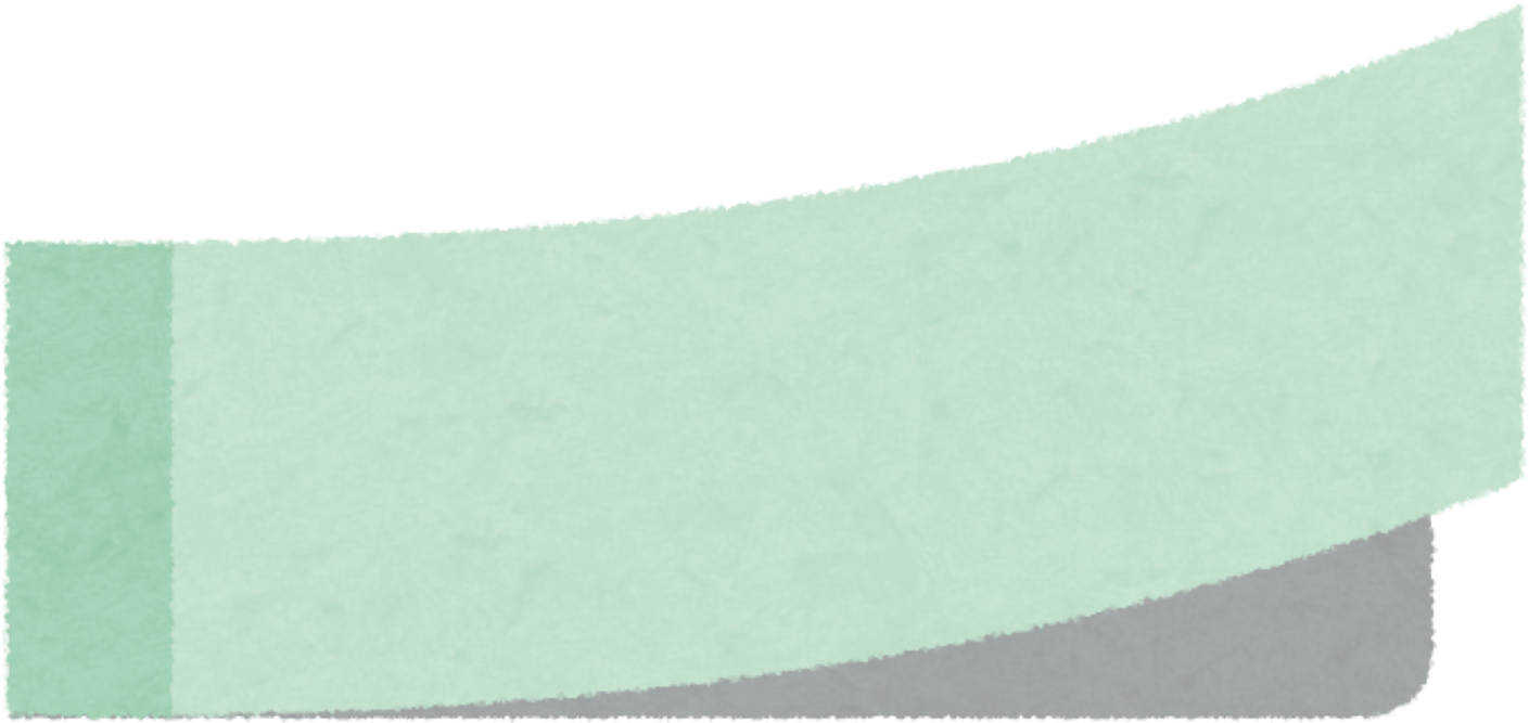 Illustration of a Light Green Horizontal Post-it Note